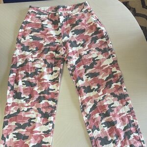 Camouflage Pink and Gray Pants